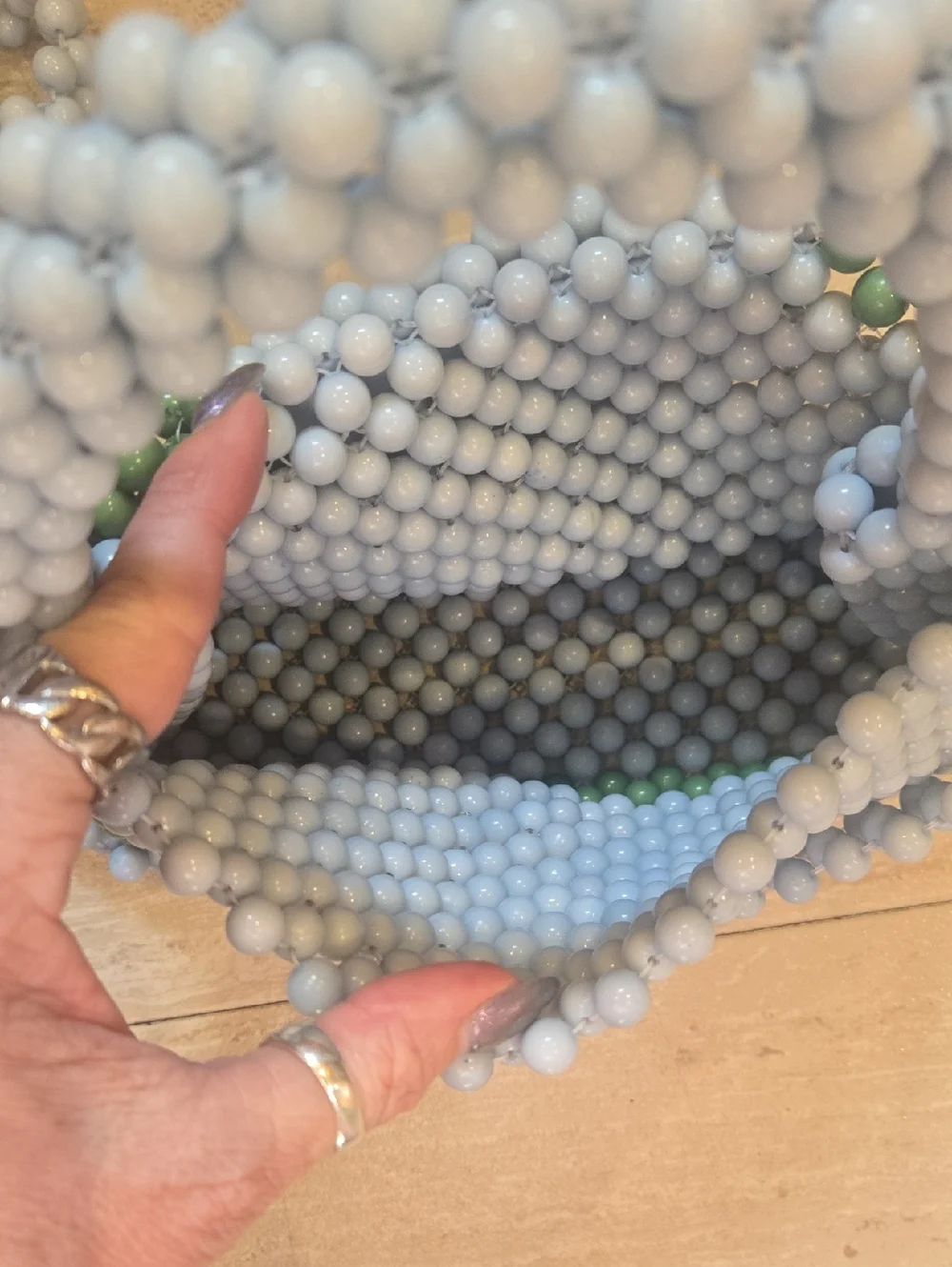 Kate Spade New York X Target Colorblock Beaded Blue/Green Versatile Bag - Picture 10 of 10